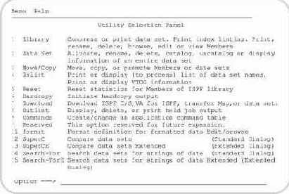 Использование утилит ISPF/PDF